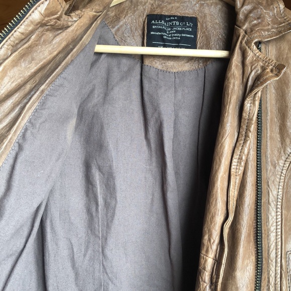 All Saints Vintage Leather Jacket - Picture 9 of 14